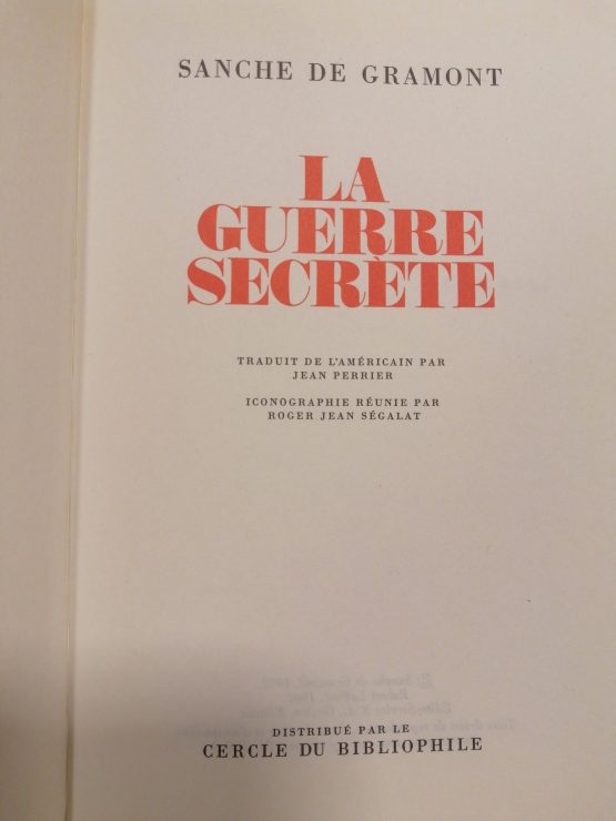 livre "La guerre secrète"