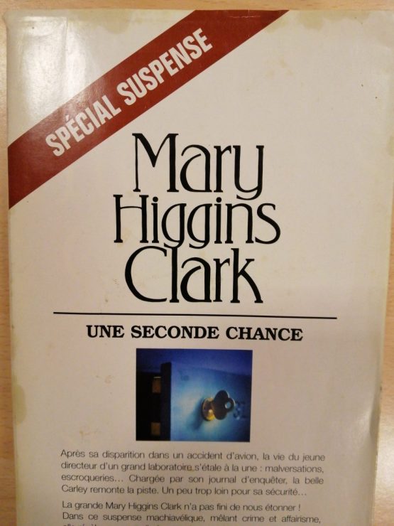 livre une seconde chance Mary Higgins Clark