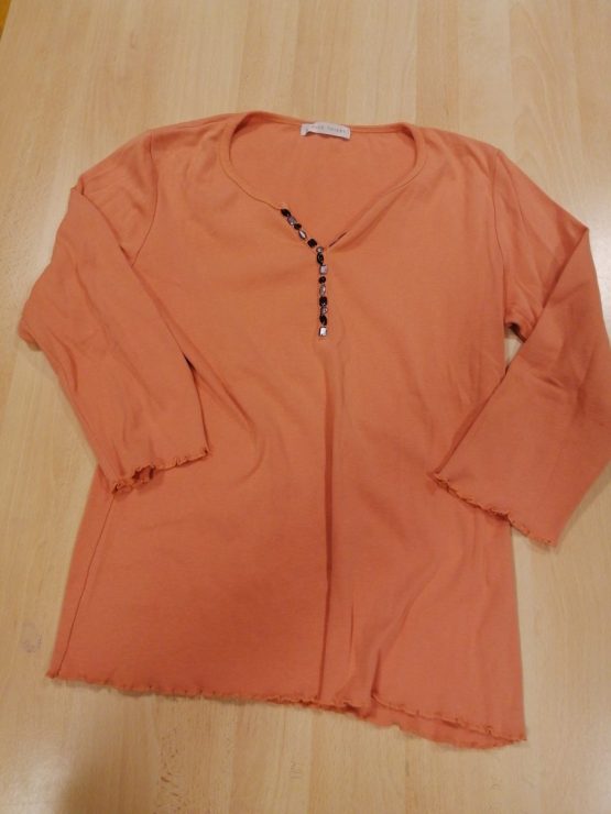 Haut  Orange saumon Armand Thierry Taille S