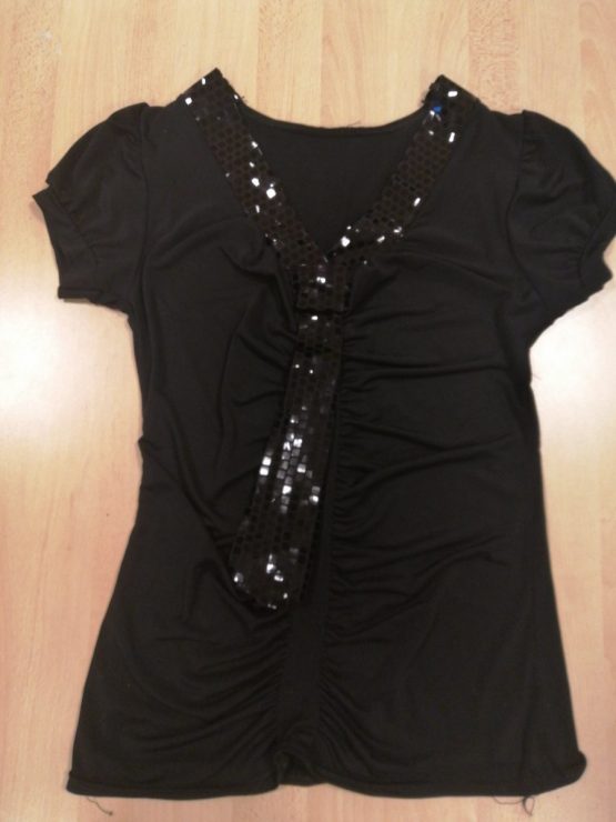 Haut noir Taille unique