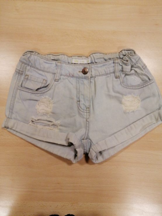 Short jean bleu clair taille 12 ans