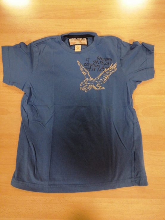 t- shirt bleu complice aigle taille 10 ans
