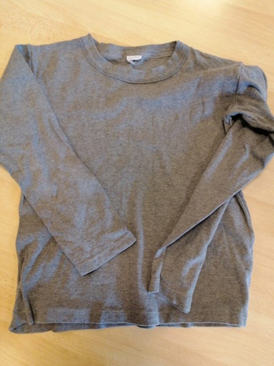 T-Shirt à manche long gris foncé Taille 10 ans