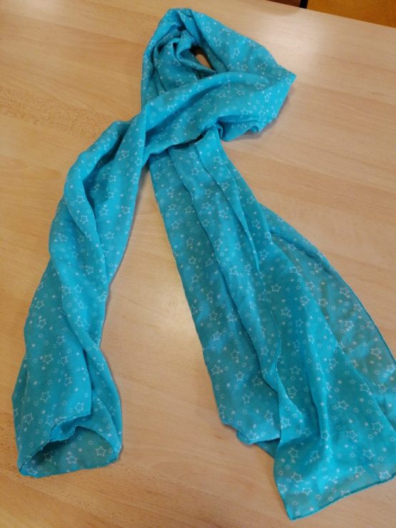Foulard vert motif étoile