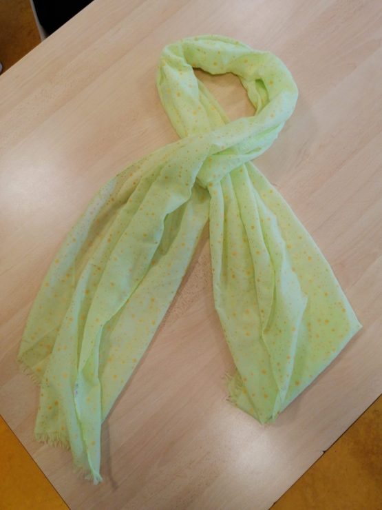 tour de cou jaune étoile pour femme