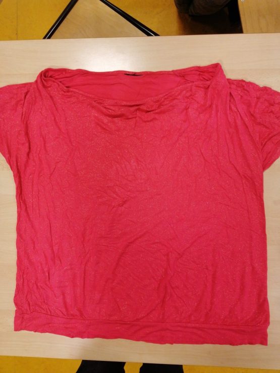tee-shirt rose à paillettes xxl