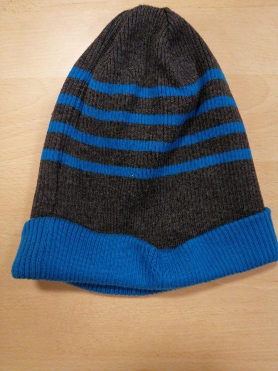 Bonnet enfant bleu gris