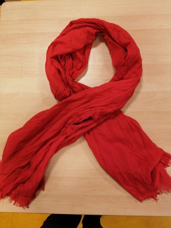 Foulard rouge pour femme