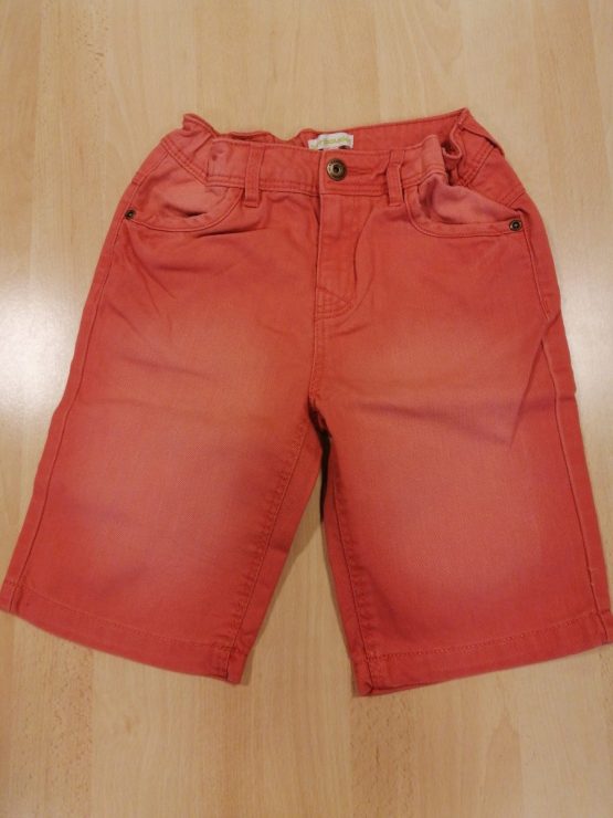 short jeans rouge marque vert baudet 8 ans 126 cm