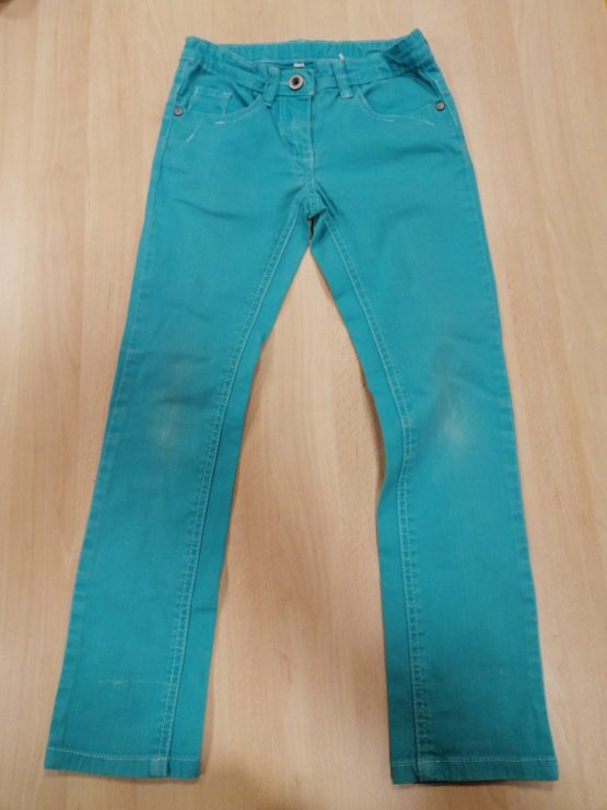 Jean vert turquoise Taille 6 ans